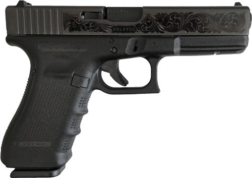 GLOCK 17 GEN4 BLACK SCROLL TALO 80577 - Smith Savings Week